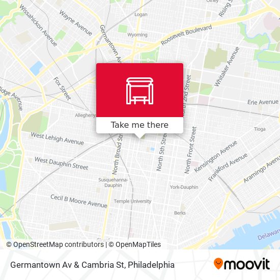 Germantown Av & Cambria St map