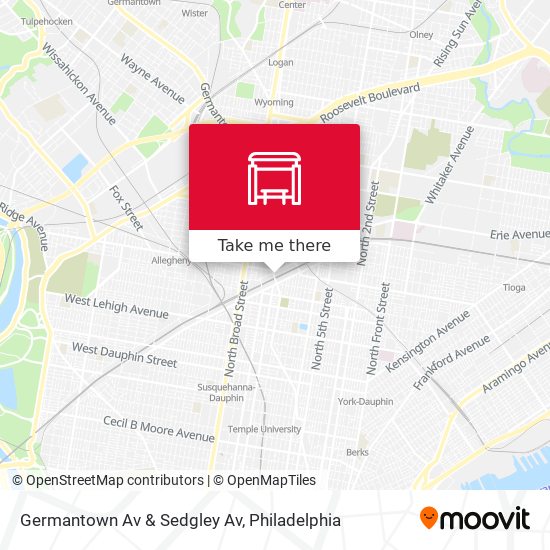 Mapa de Germantown Av & Sedgley Av