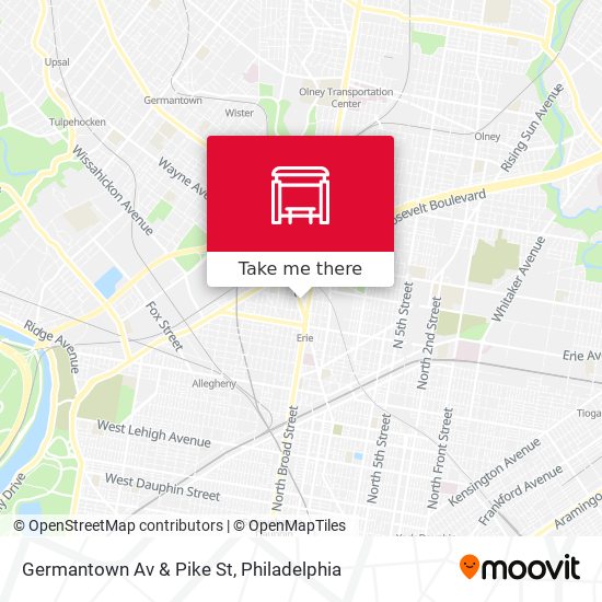 Mapa de Germantown Av & Pike St