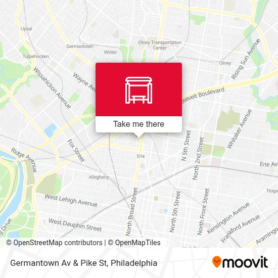 Germantown Av & Pike St map