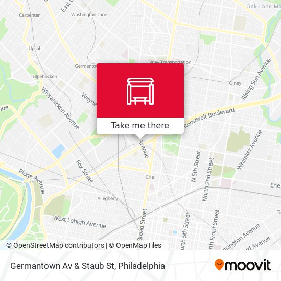 Germantown Av & Staub St map
