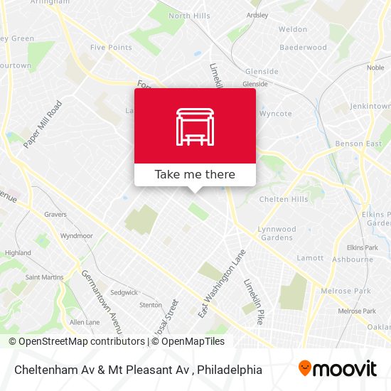 Cheltenham Av & Mt Pleasant Av map