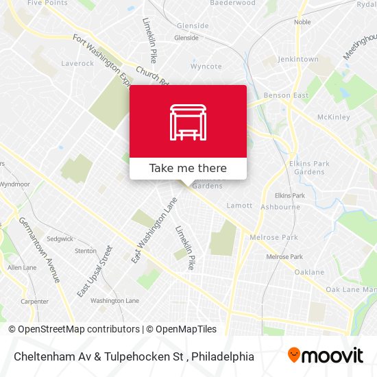 Mapa de Cheltenham Av & Tulpehocken St