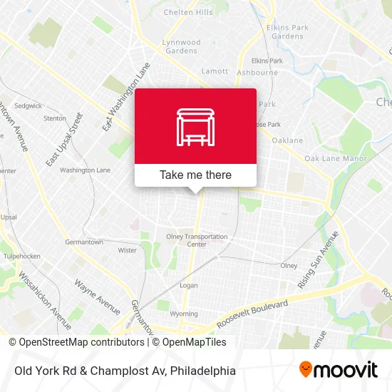Old York Rd & Champlost Av map