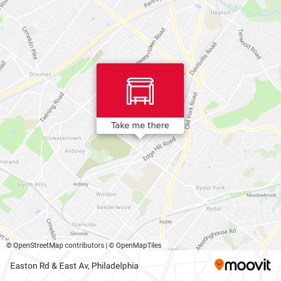 Easton Rd & East Av map