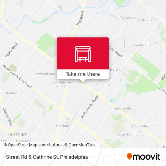 Street Rd & Cathrine St map