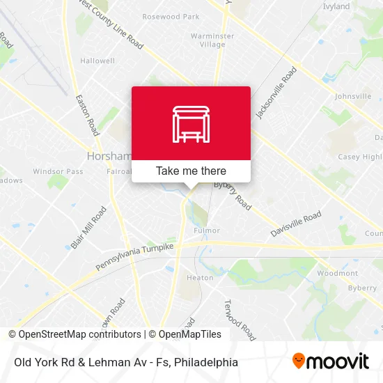 Old York Rd & Lehman Av - Fs map