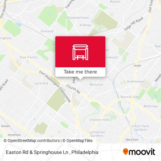 Mapa de Easton Rd & Springhouse Ln