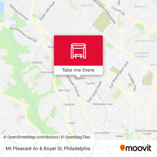 Mt Pleasant Av & Boyer St map