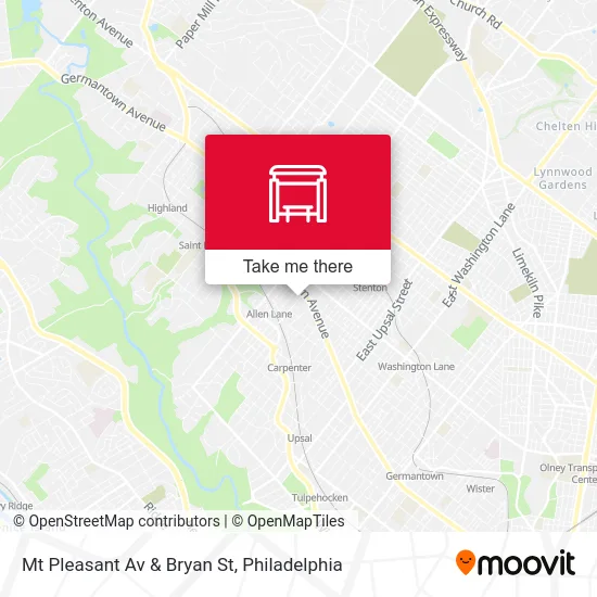 Mt Pleasant Av & Bryan St map