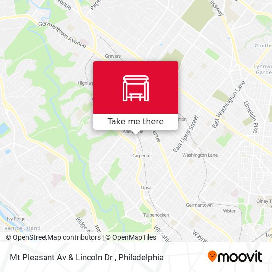 Mt Pleasant Av & Lincoln Dr map