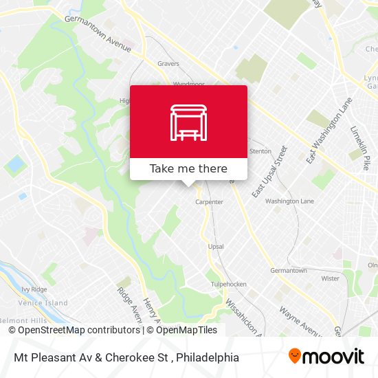 Mapa de Mt Pleasant Av & Cherokee St