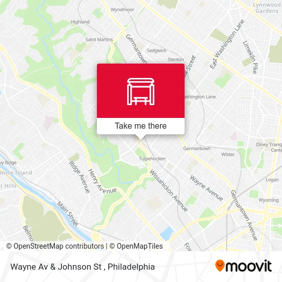 Wayne Av & Johnson St map