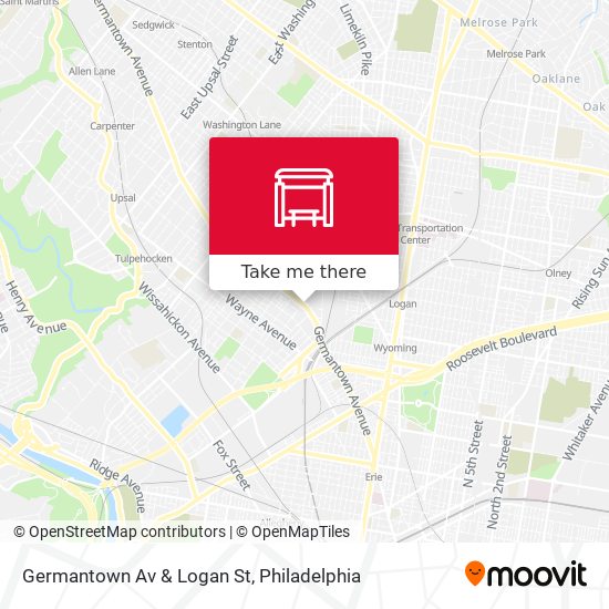 Germantown Av & Logan St map