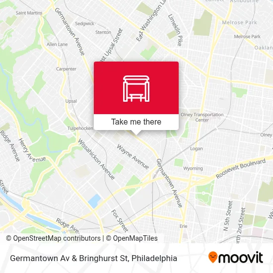 Germantown Av & Bringhurst St map