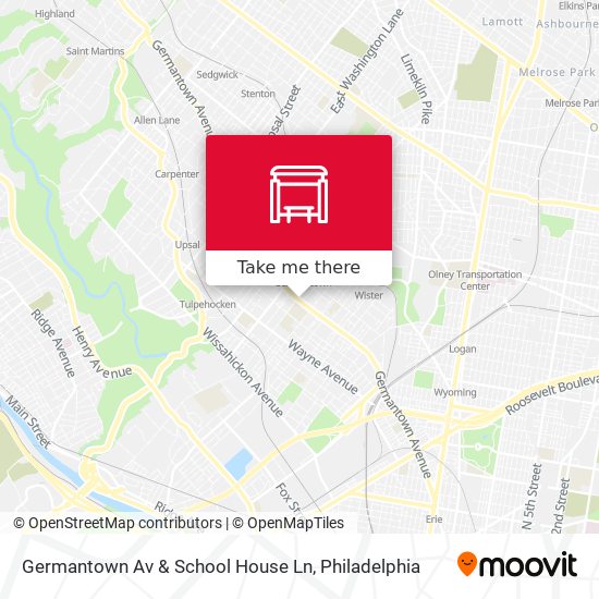 Germantown Av & School House Ln map