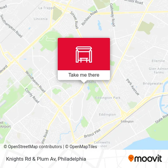 Knights Rd & Plum Av map