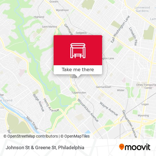 Johnson St & Greene St map
