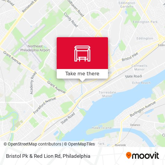 Bristol Pk & Red Lion Rd map