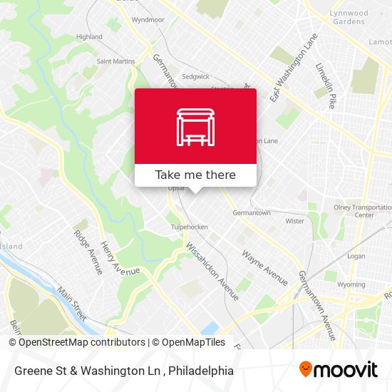 Mapa de Greene St & Washington Ln