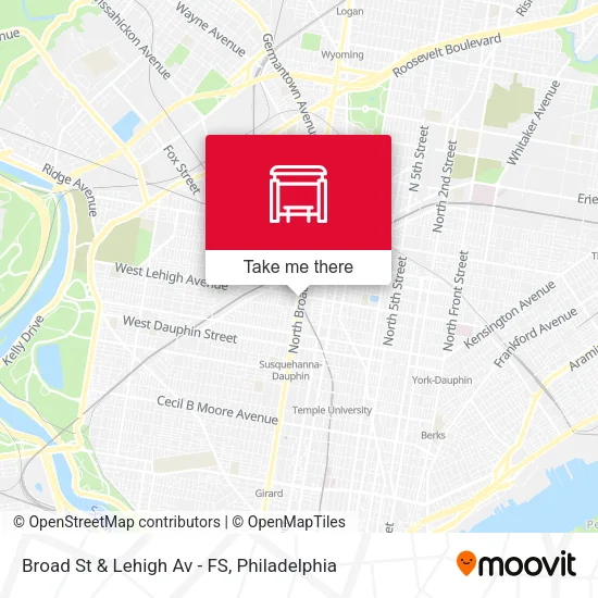 Broad St & Lehigh Av - FS map