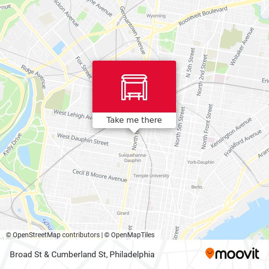 Mapa de Broad St & Cumberland St