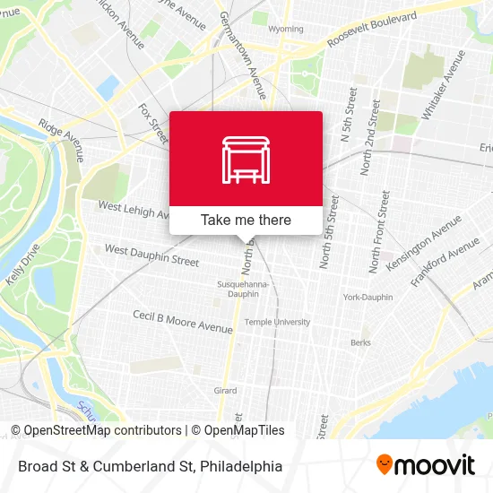 Broad St & Cumberland St map