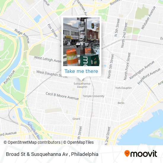 Mapa de Broad St & Susquehanna Av