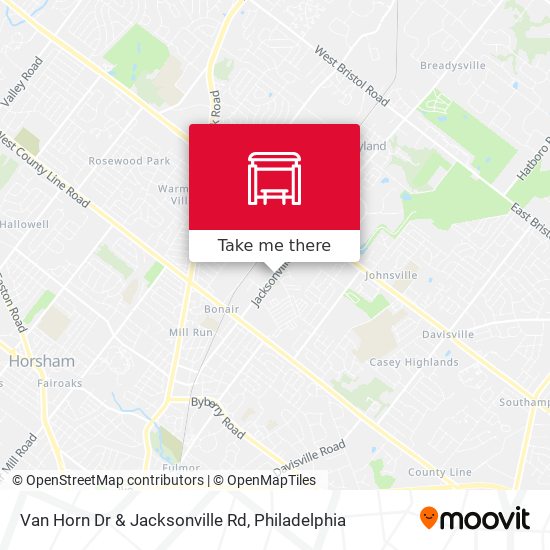 Van Horn Dr & Jacksonville Rd map