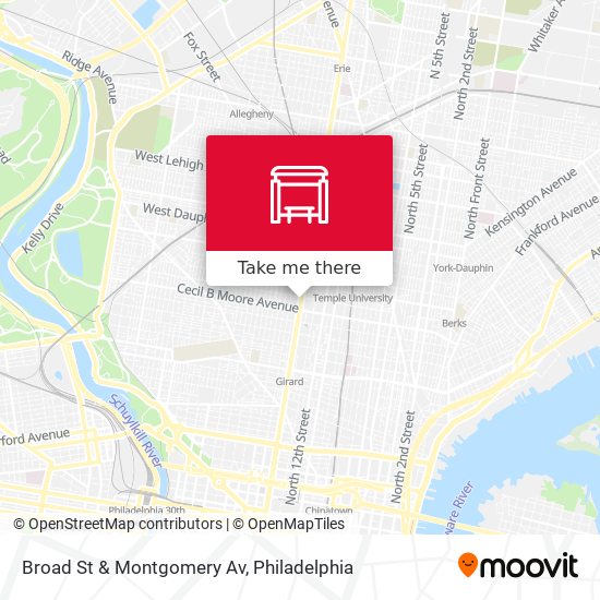 Broad St & Montgomery Av map