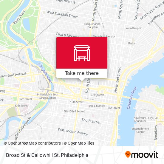 Broad St & Callowhill St map