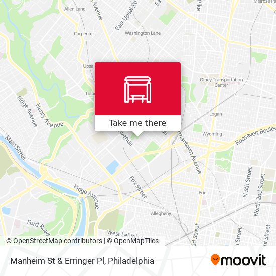 Manheim St & Erringer Pl map