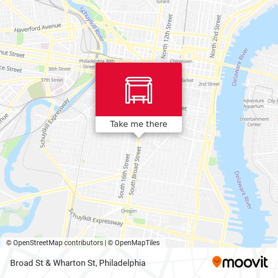 Mapa de Broad St & Wharton St