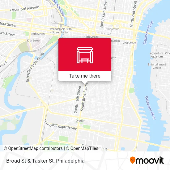 Broad St & Tasker St map