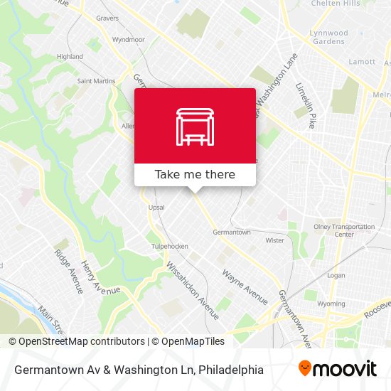 Germantown Av & Washington Ln map