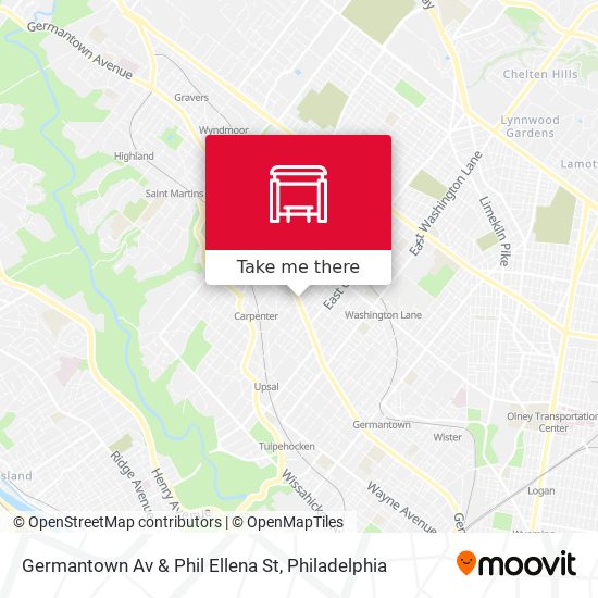 Mapa de Germantown Av & Phil Ellena St