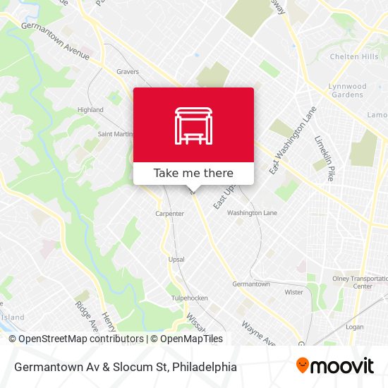 Germantown Av & Slocum St map
