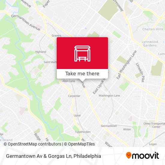 Germantown Av & Gorgas Ln map