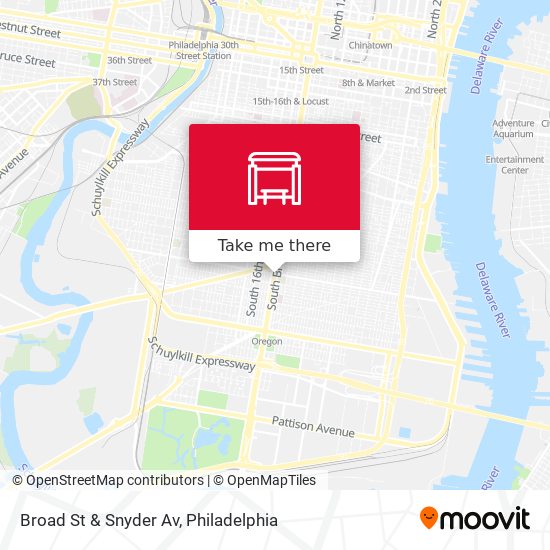 Broad St & Snyder Av map