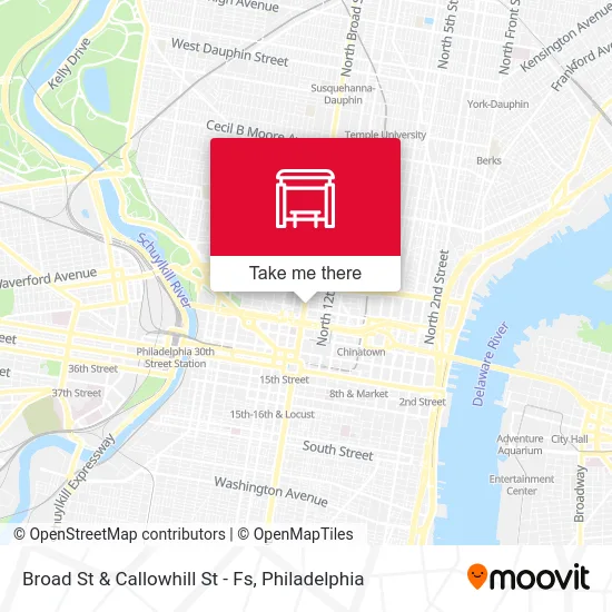 Broad St & Callowhill St - Fs map