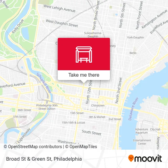 Broad St & Green St map