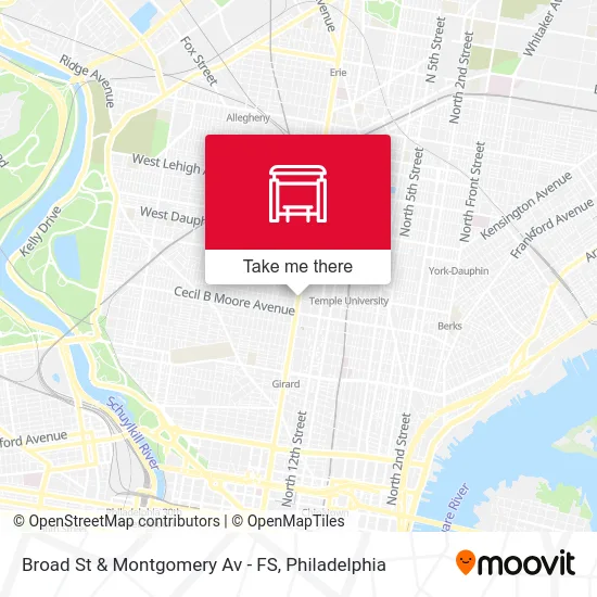 Broad St & Montgomery Av - FS map