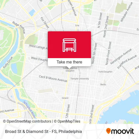 Broad St & Diamond St - FS map