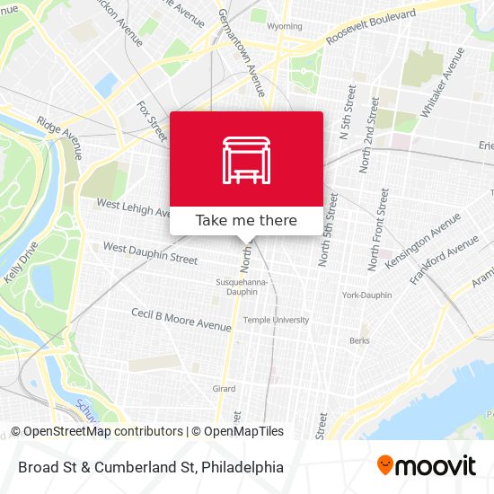 Broad St & Cumberland St map