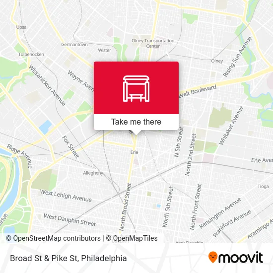 Broad St & Pike St map