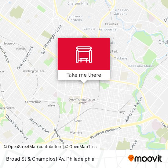 Mapa de Broad St & Champlost Av