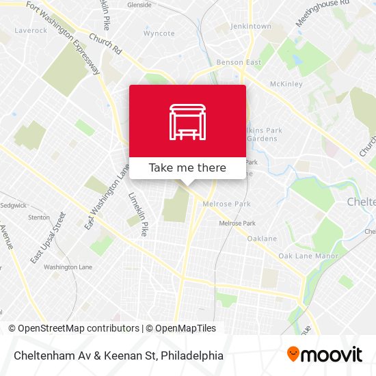 Cheltenham Av & Keenan St map