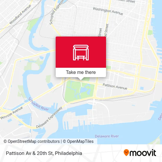 Pattison Av & 20th St map