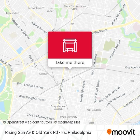 Mapa de Rising Sun Av & Old York Rd - Fs