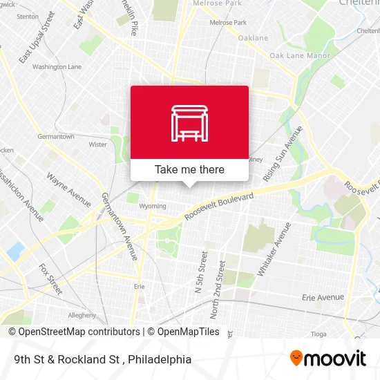 9th St & Rockland St map